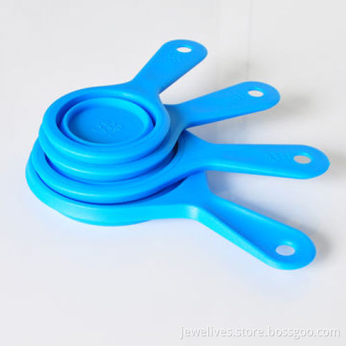 Silicone collapsible measuring cups, 4pcs, 100% food grade